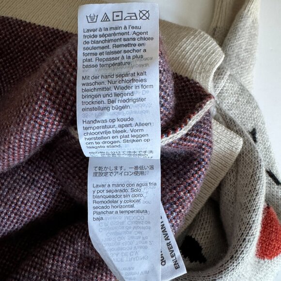 Madewell Cherry Jacquard Super Soft Pullover Sweater Size XXS - Picture 3 of 9